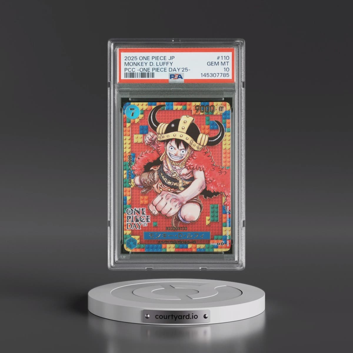 2025 One Piece Japanese Premium Card Collection -One Piece Day'25 #110 Monkey D. Luffy (PSA 10 GEM MINT)