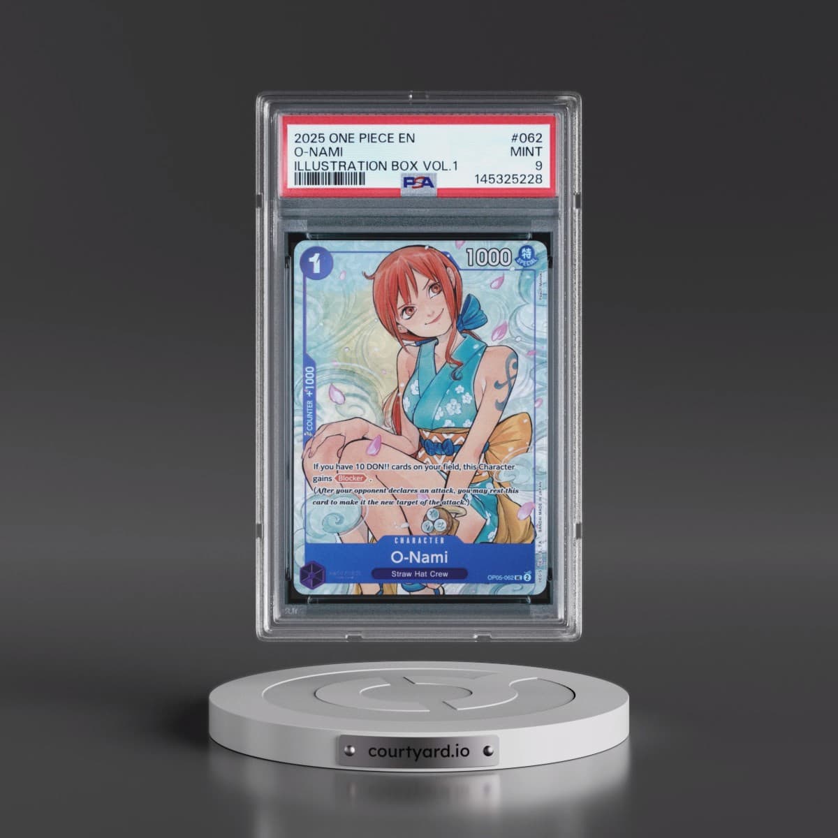 2025 One Piece Promos #062 O-Nami - Illustration Box Vol.1 (PSA 9 MINT)