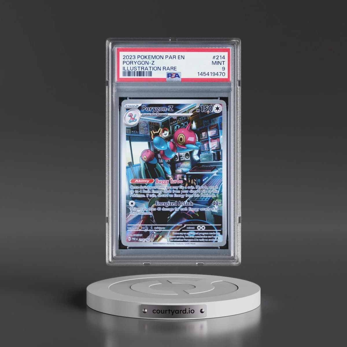 2023 Pokémon Par EN-Paradox Rift #214 Porygon-Z - Illustration Rare (PSA 9 MINT)
