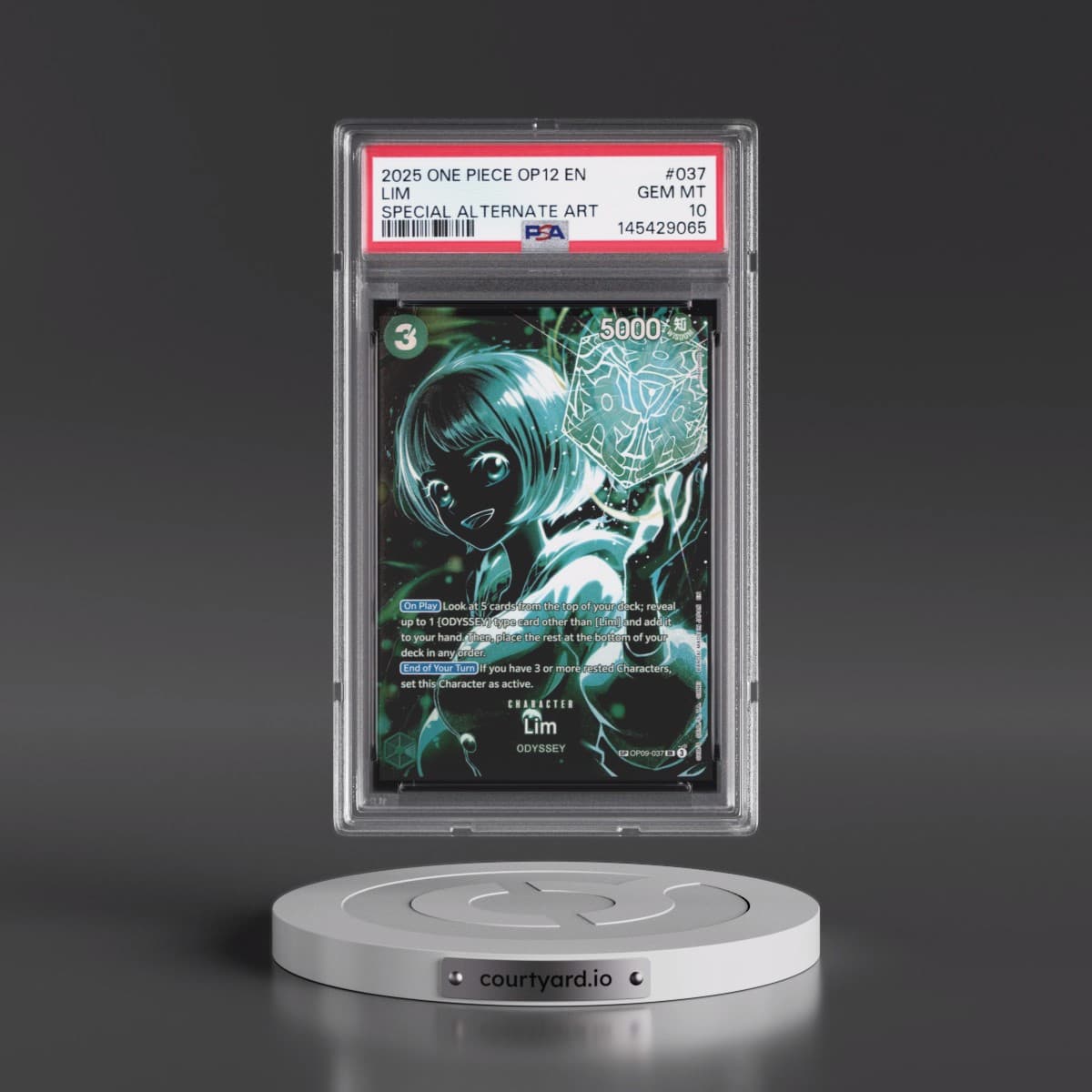 2025 One Piece OP12-Legacy of the Master #037 Lim - Special Alternate Art (PSA 10 GEM MINT)