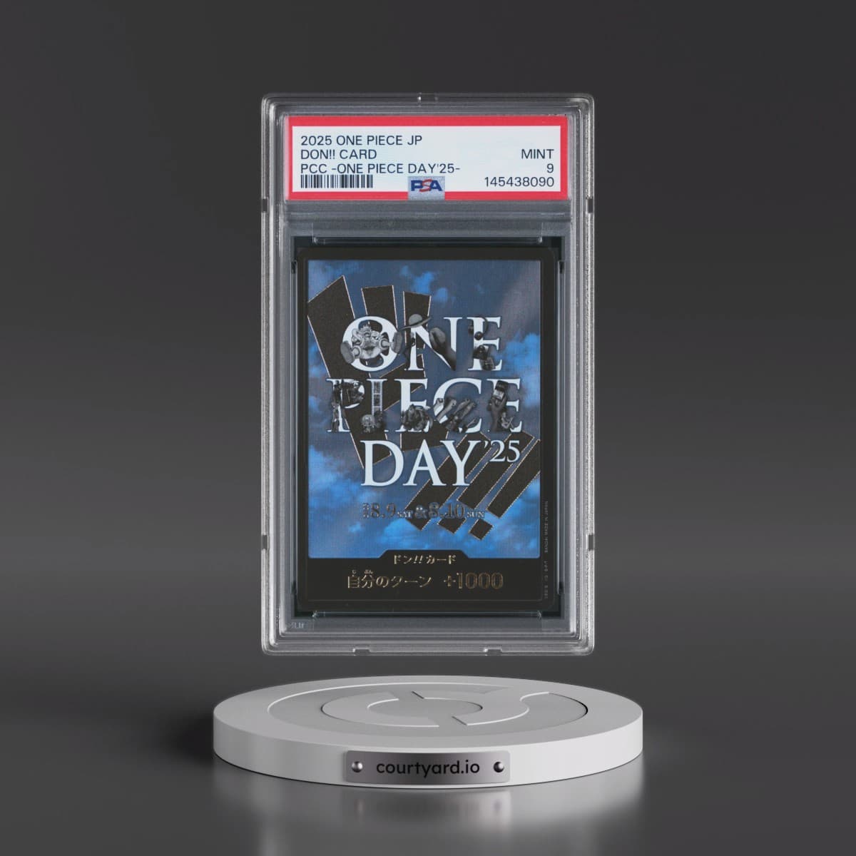 2025 One Piece Japanese Premium Card Collection -One Piece Day'25 Don!! Card (PSA 9 MINT)