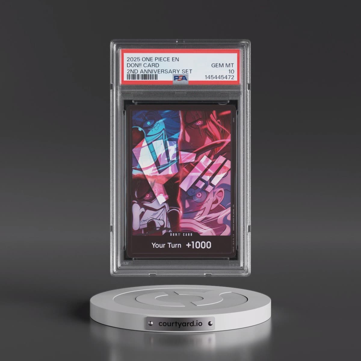 2025 One Piece English Version 2nd Anniversary Set Don!! Card (PSA 10 GEM MINT)