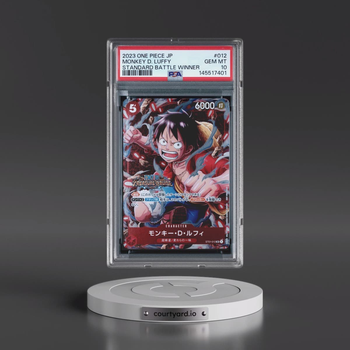 2023 One Piece Japanese Promos #012 Monkey D. Luffy - Standard Battle Winner (PSA 10 GEM MINT)