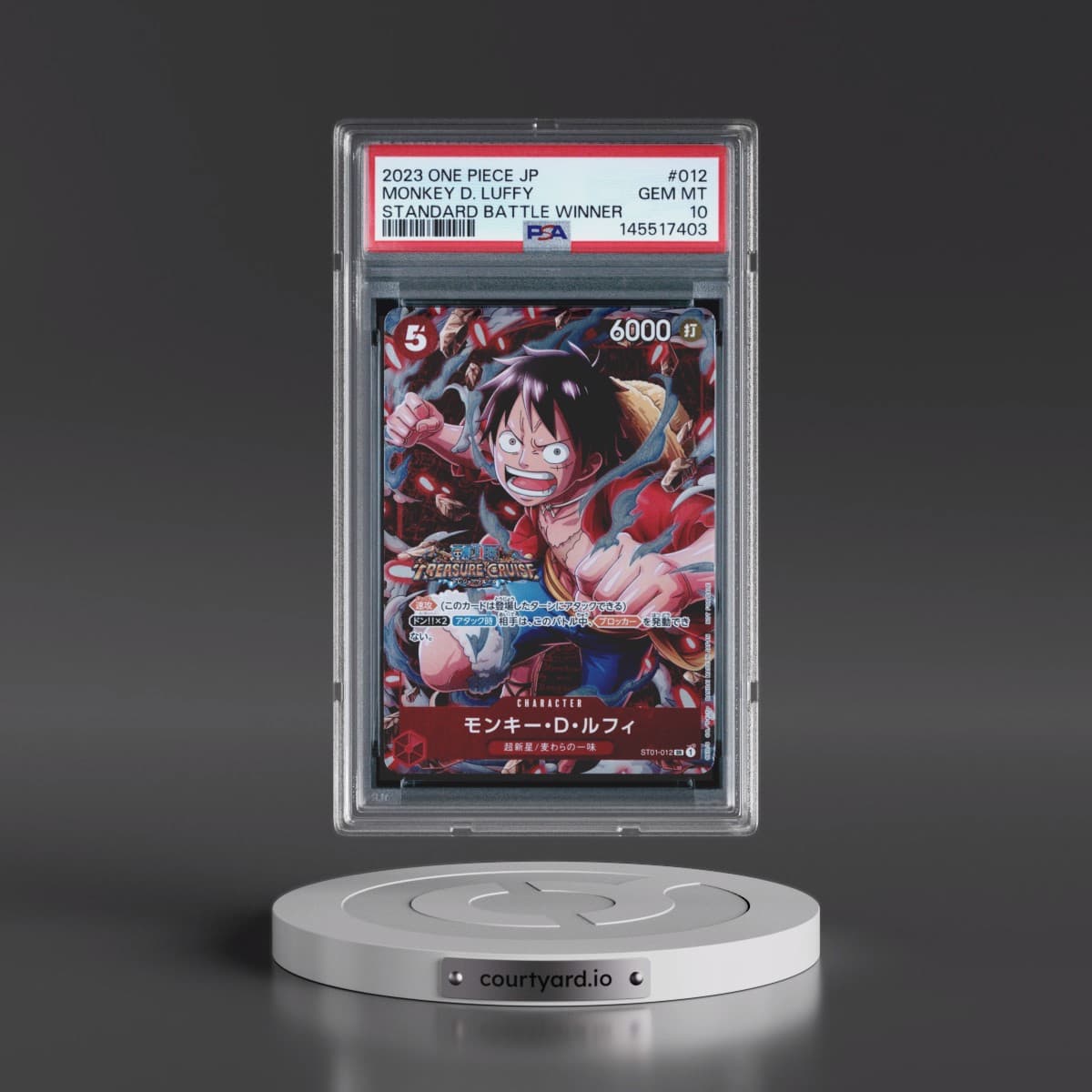 2023 One Piece Japanese Promos #012 Monkey D. Luffy - Standard Battle Winner (PSA 10 GEM MINT)