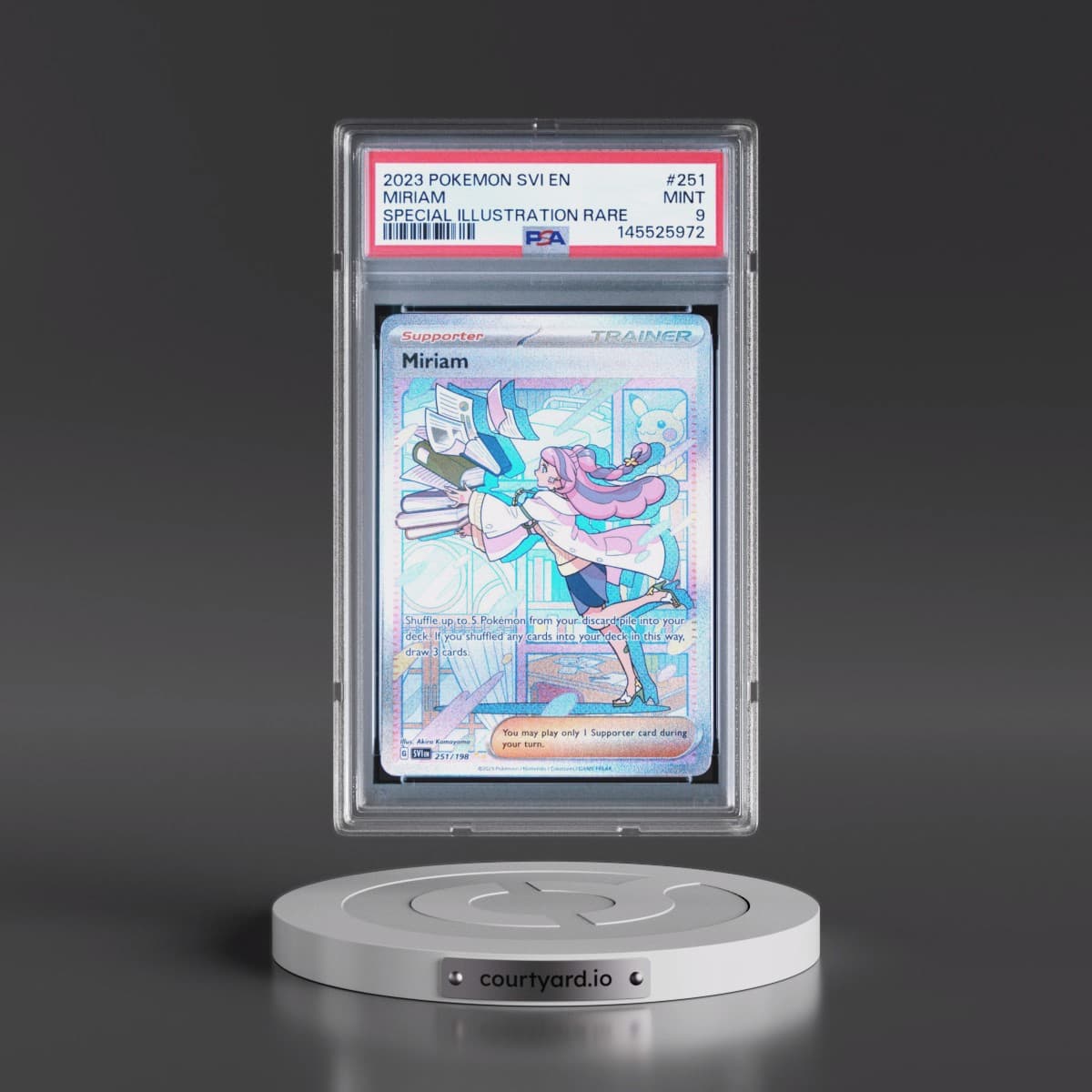 2023 Pokémon Svi EN-Scarlet & Violet #251 Miriam - Special Illustration Rare (PSA 9 MINT)