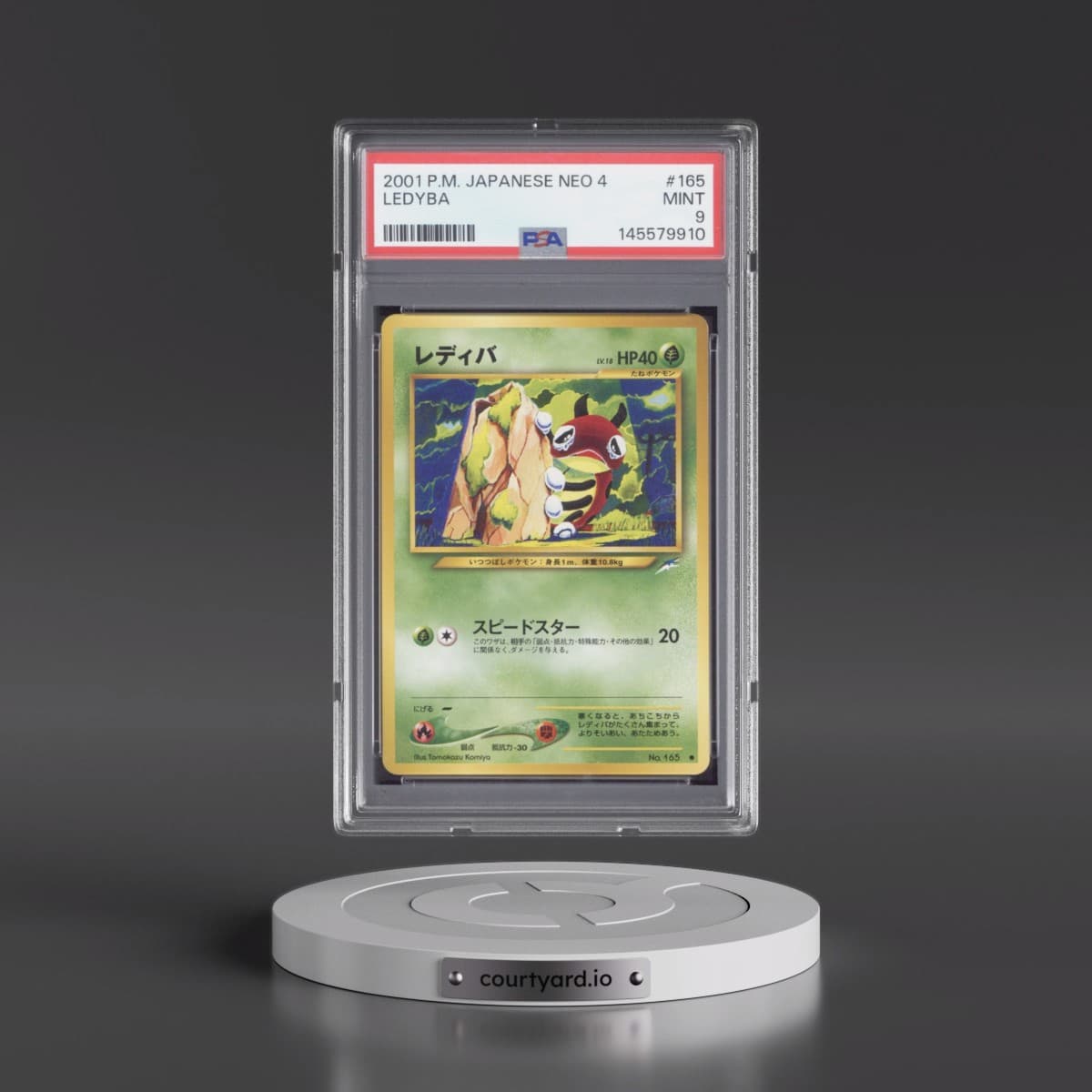 2001 Pokémon Neo 4 #165 Ledyba (PSA 9 MINT)