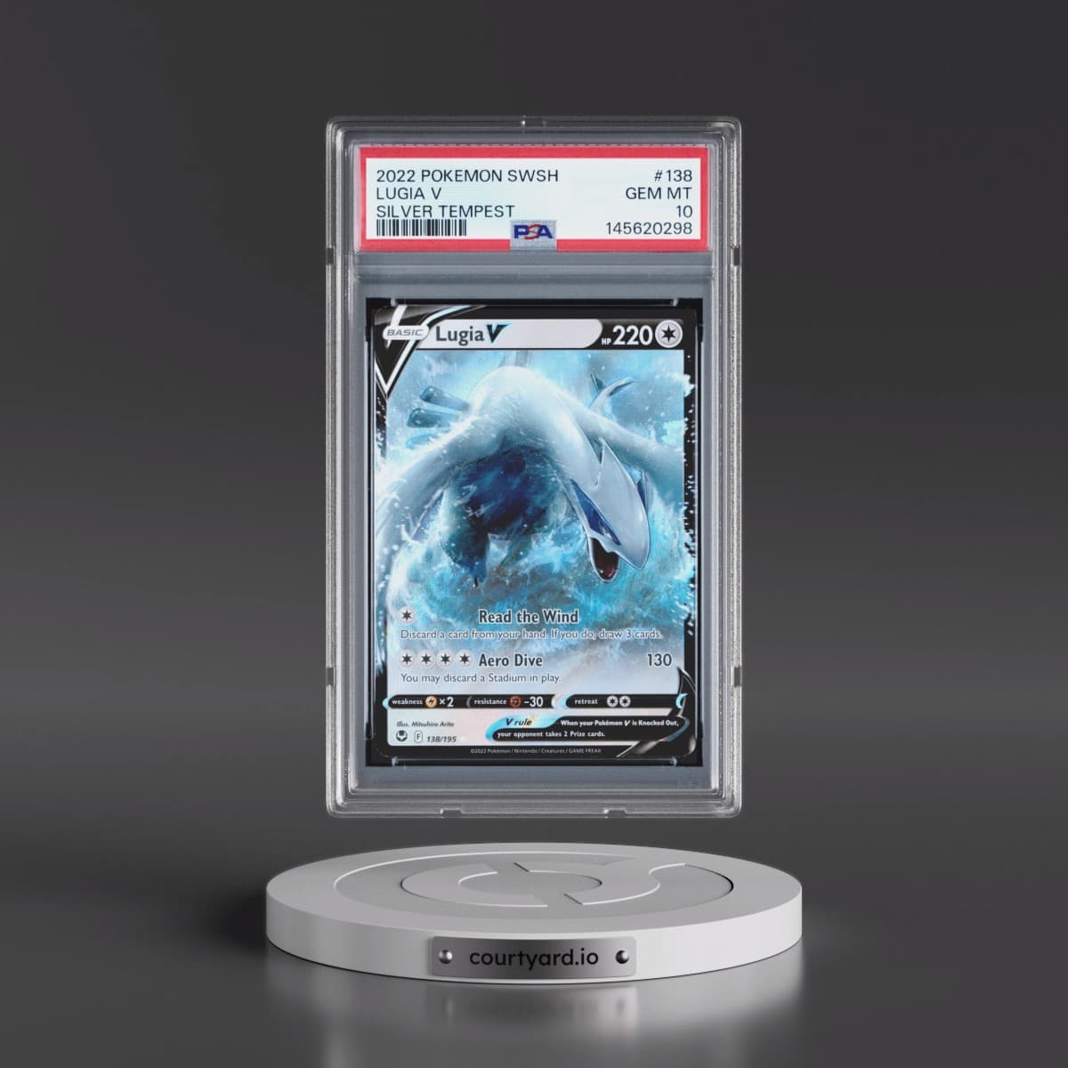 2022 Pokémon Sword & Shield Silver Tempest #138 Lugia V - Holo (PSA 10 GEM MINT)