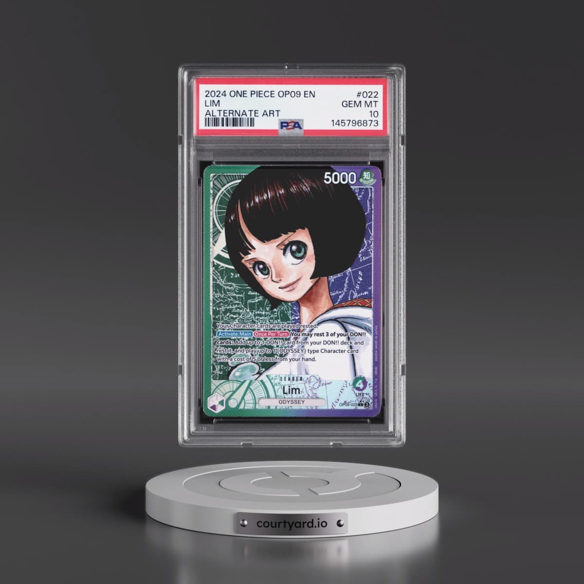 2024 One Piece OP09-Emperors in the New World #022 Lim - Alternate Art (PSA 10 GEM MINT)