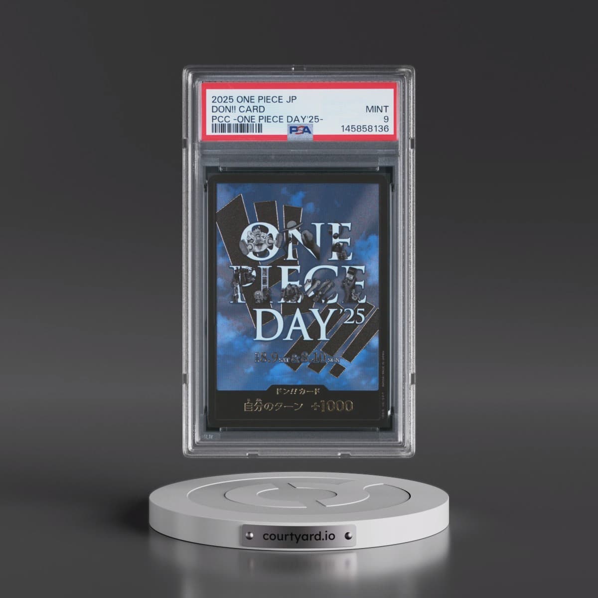 2025 One Piece Japanese Premium Card Collection -One Piece Day'25 Don!! Card (PSA 9 MINT)