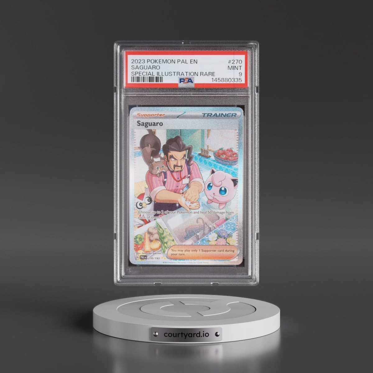 2023 Pokémon Pal EN-Paldea Evolved #270 Saguaro - Special Illustration Rare (PSA 9 MINT)