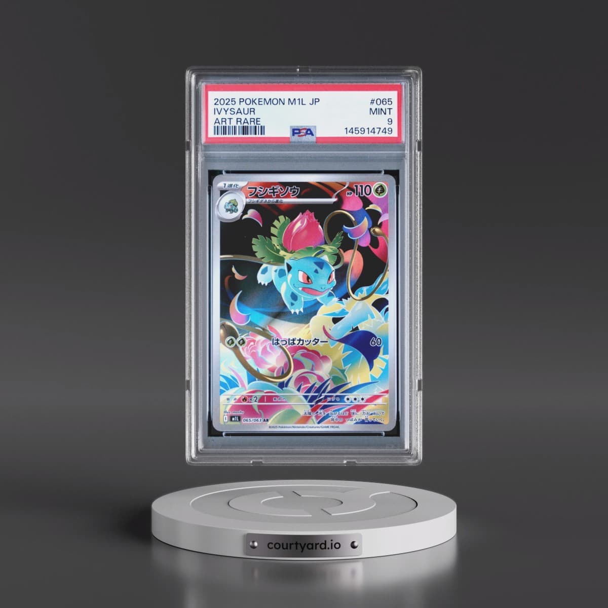 2025 Pokémon M1l-Mega Brave #065 Ivysaur - Art Rare (PSA 9 MINT)
