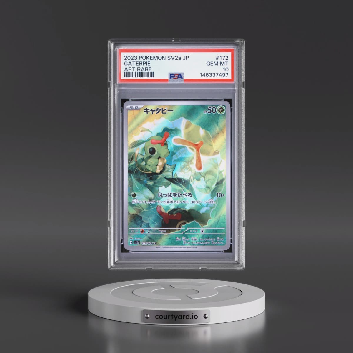 2023 Pokémon Sv2a-Pokémon 151 #172 Caterpie - Art Rare (PSA 10 GEM MINT)