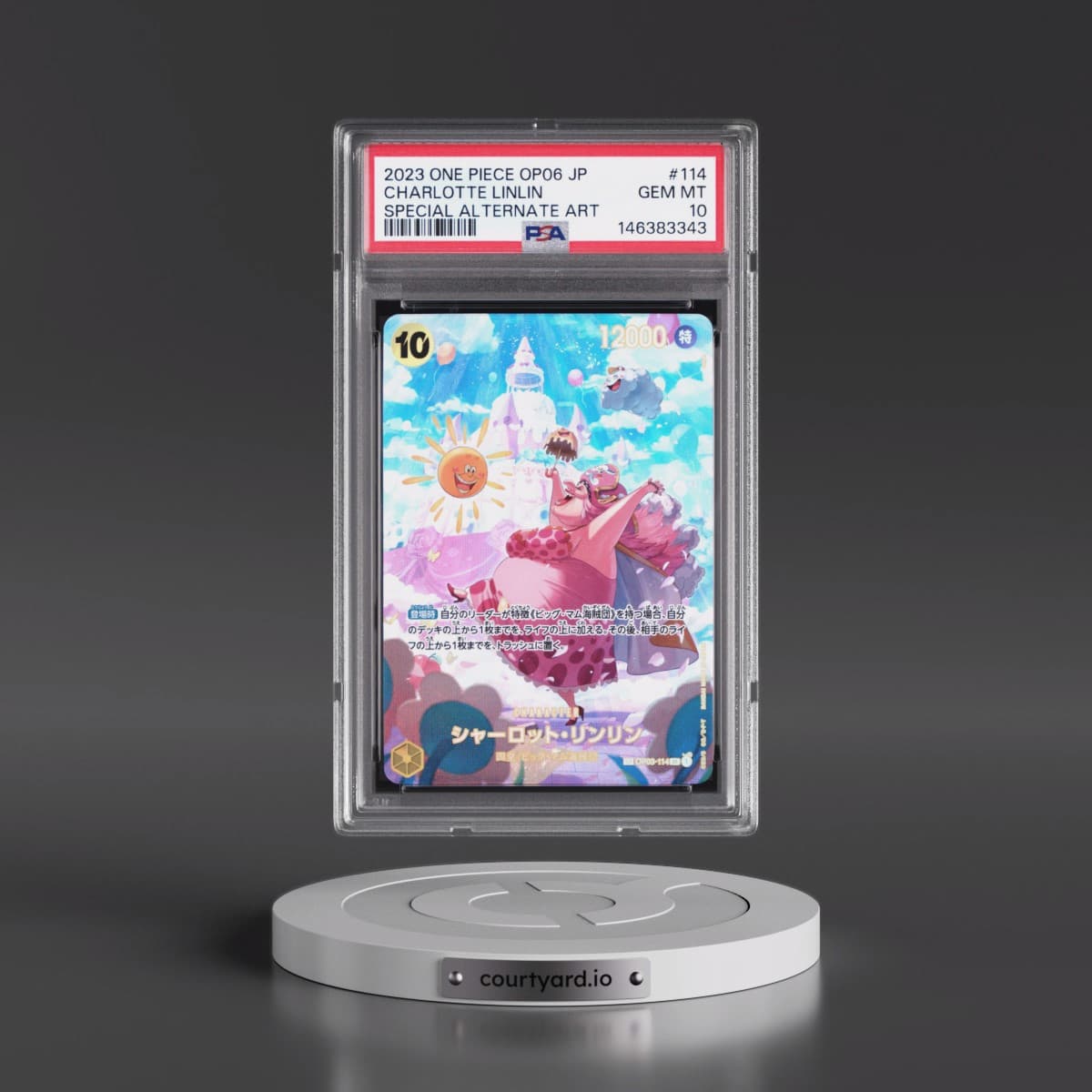 2023 One Piece Japanese OP06-Wings of the Captain #114 Charlotte Linlin - Special Alternate Art (PSA 10 GEM MINT)