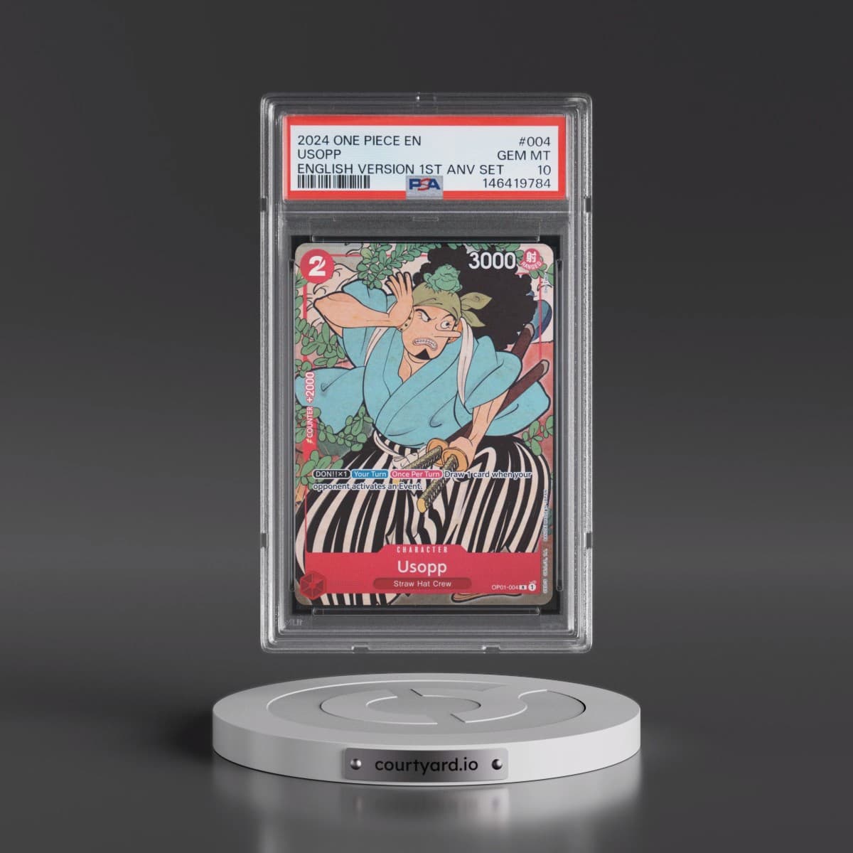 2024 One Piece English Version 1st Anniversary Set #004 Usopp (PSA 10 GEM MINT)