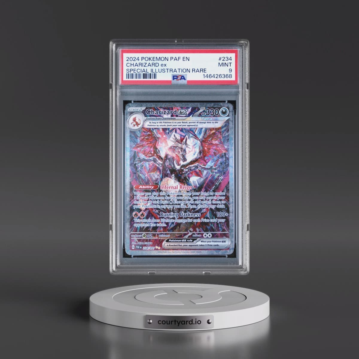 2024 Pokémon Paf EN-Paldean Fates #234 Charizard EX - Holo Special Illustration Rare (PSA 9 MINT)