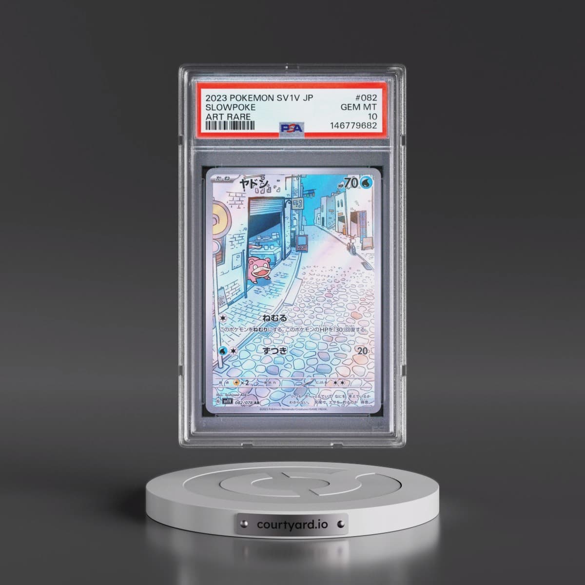 2023 Pokémon Sv1v-Violet EX #082 Slowpoke - Art Rare (PSA 10 GEM MINT)
