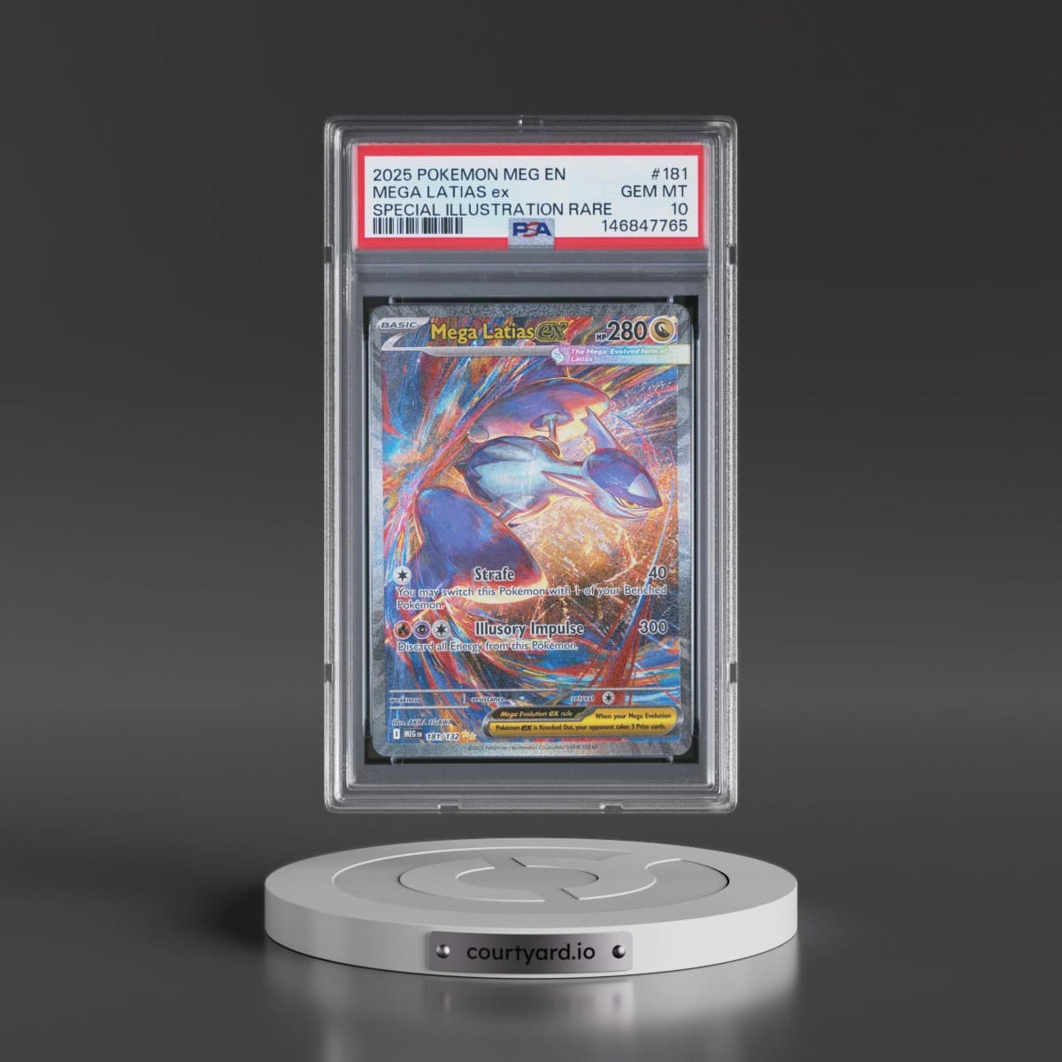 2025 Pokémon Meg EN-Mega Evolution #181 Mega Latias EX - Holo Special Illustration Rare (PSA 10 GEM MINT)