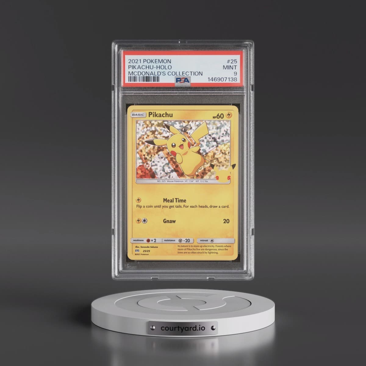 2021 Pokémon Mcdonald's Collection #25 Pikachu - Holo (PSA 9 MINT)