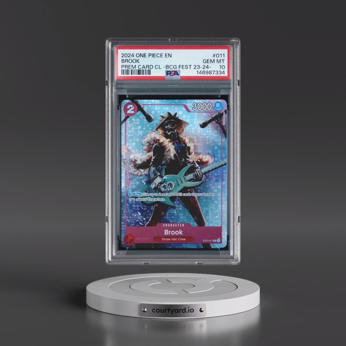 2024 One Piece Premium Card Collection -Bandai Card Games Fest 23-24 Edition #011 Brook (PSA 10 GEM MINT)