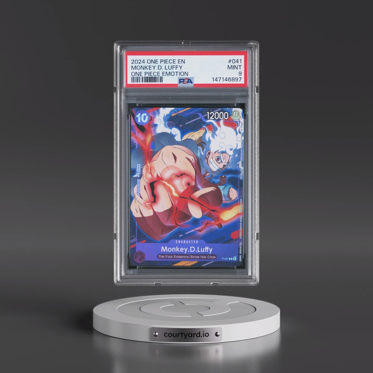 2024 One Piece Promos #041 Monkey D. Luffy - One Piece Emotion (PSA 9 MINT)