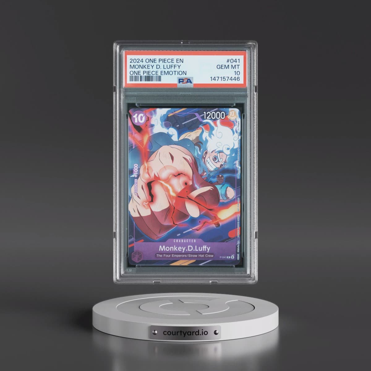 2024 One Piece Promos #041 Monkey D. Luffy - One Piece Emotion (PSA 10 GEM MINT)