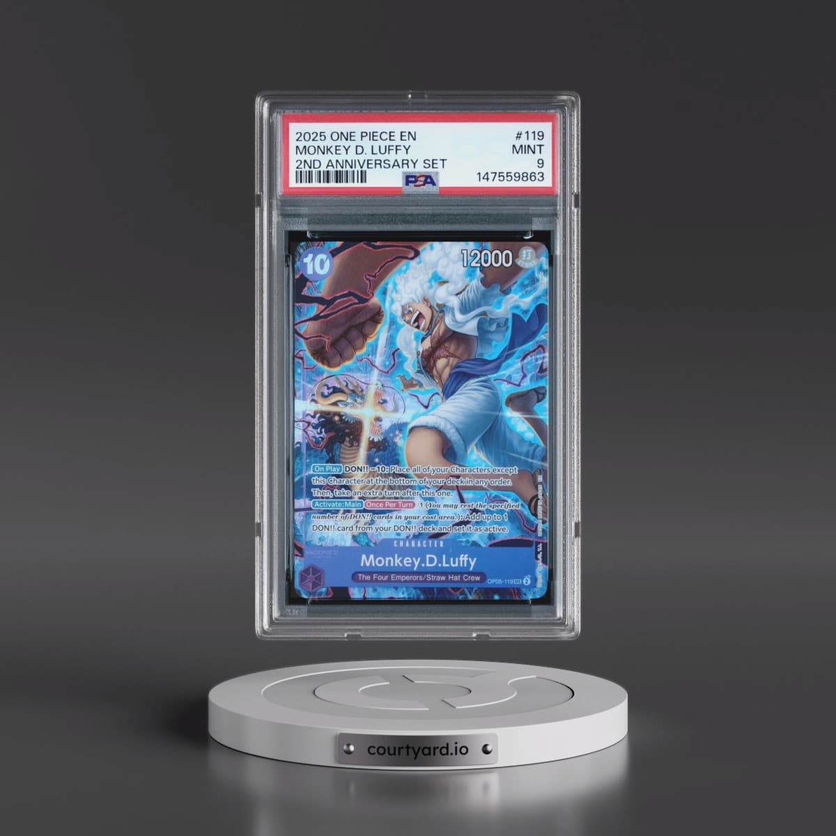 2025 One Piece English Version 2nd Anniversary Set #119 Monkey D. Luffy (PSA 9 MINT)