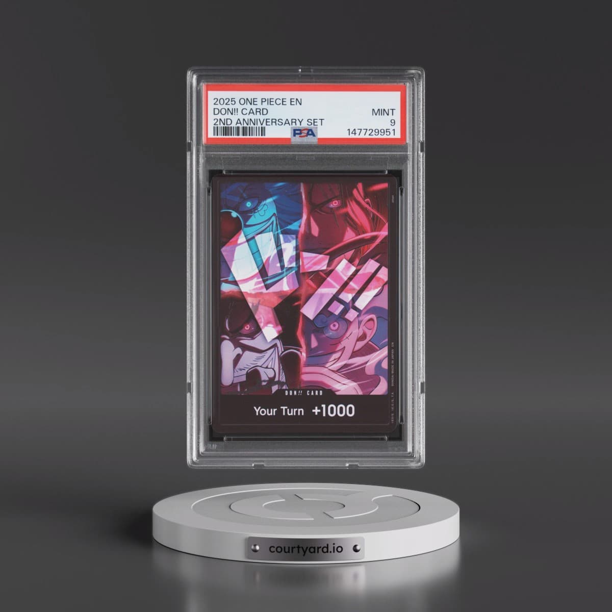 2025 One Piece English Version 2nd Anniversary Set Don!! Card (PSA 9 MINT)