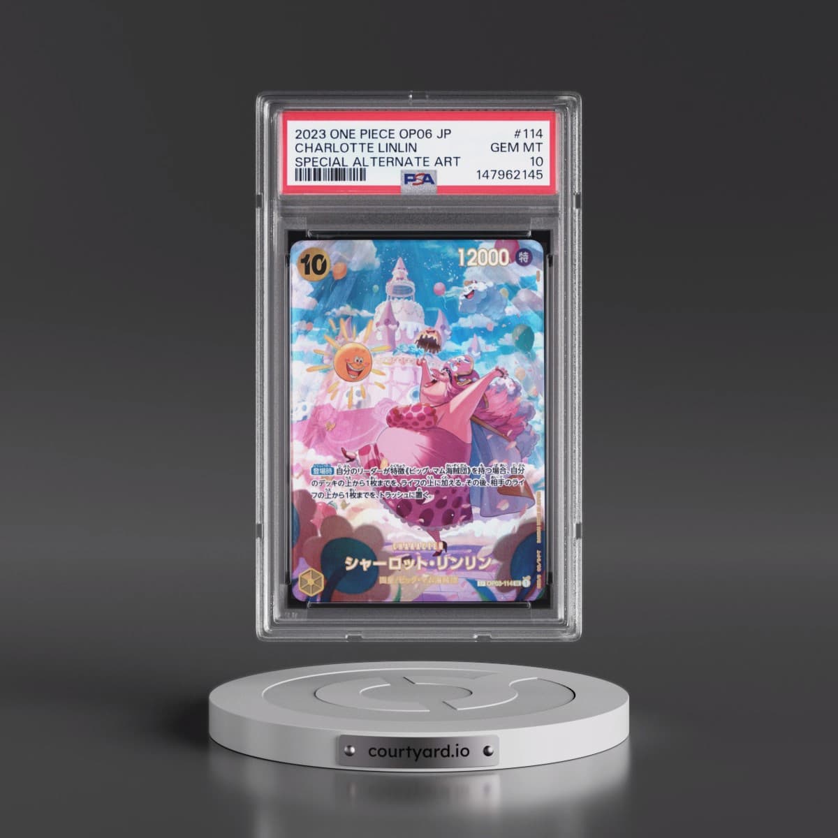2023 One Piece Japanese OP06-Wings of the Captain #114 Charlotte Linlin - Special Alternate Art (PSA 10 GEM MINT)