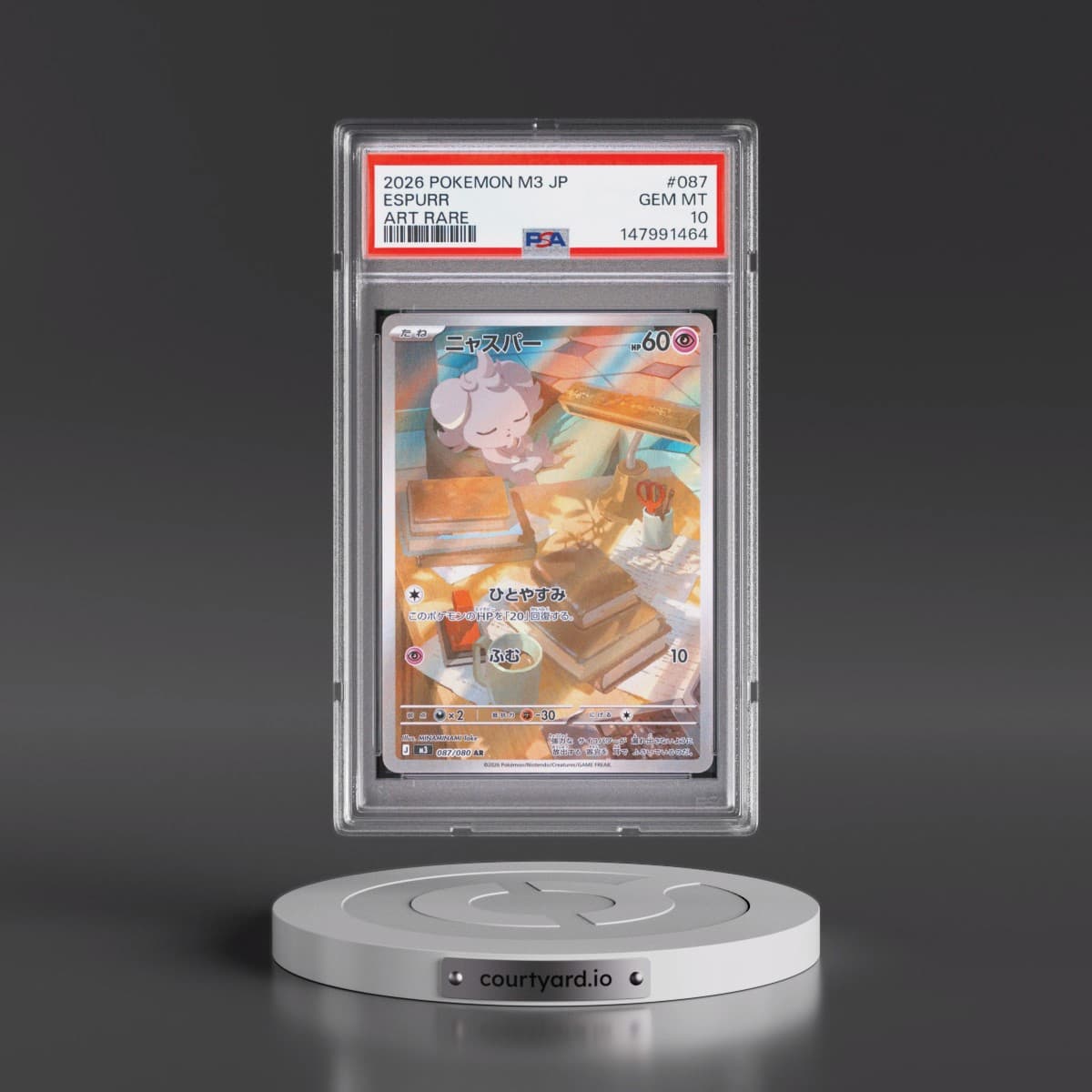 2026 Pokémon M3-Nullifying Zero #087 Espurr - Art Rare (PSA 10 GEM MINT)