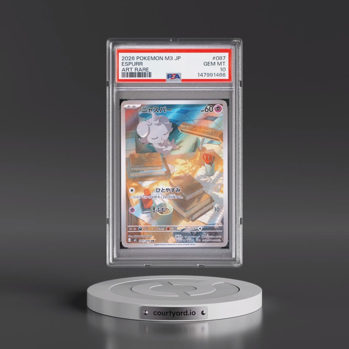 2026 Pokémon M3-Nullifying Zero #087 Espurr - Art Rare (PSA 10 GEM MINT)