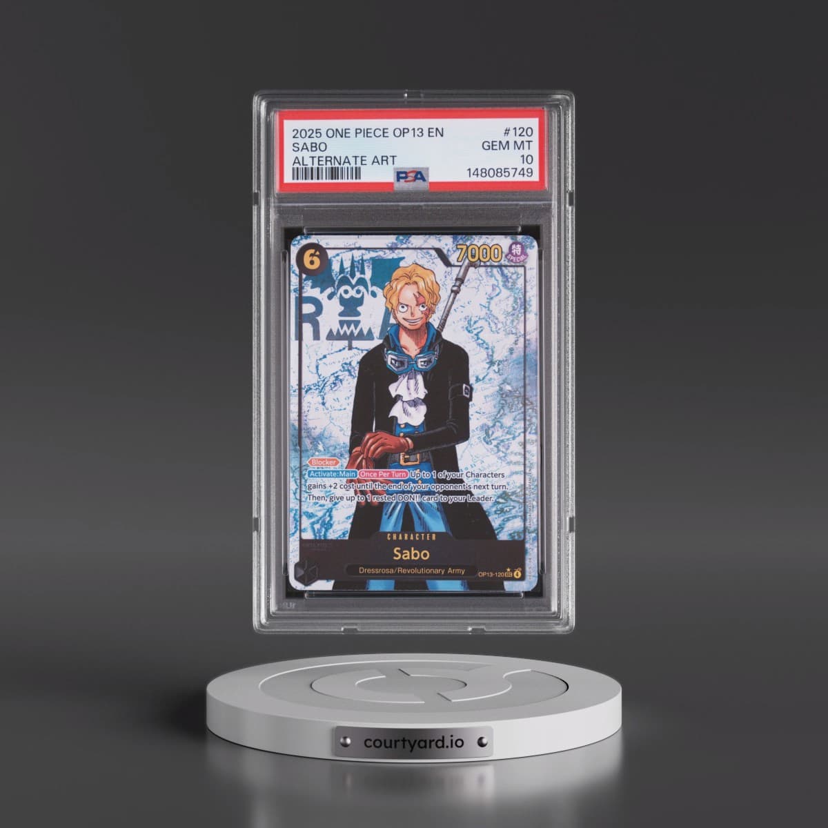 2025 One Piece OP13-Carrying on His Will #120 Sabo - Alternate Art (PSA 10 GEM MINT)