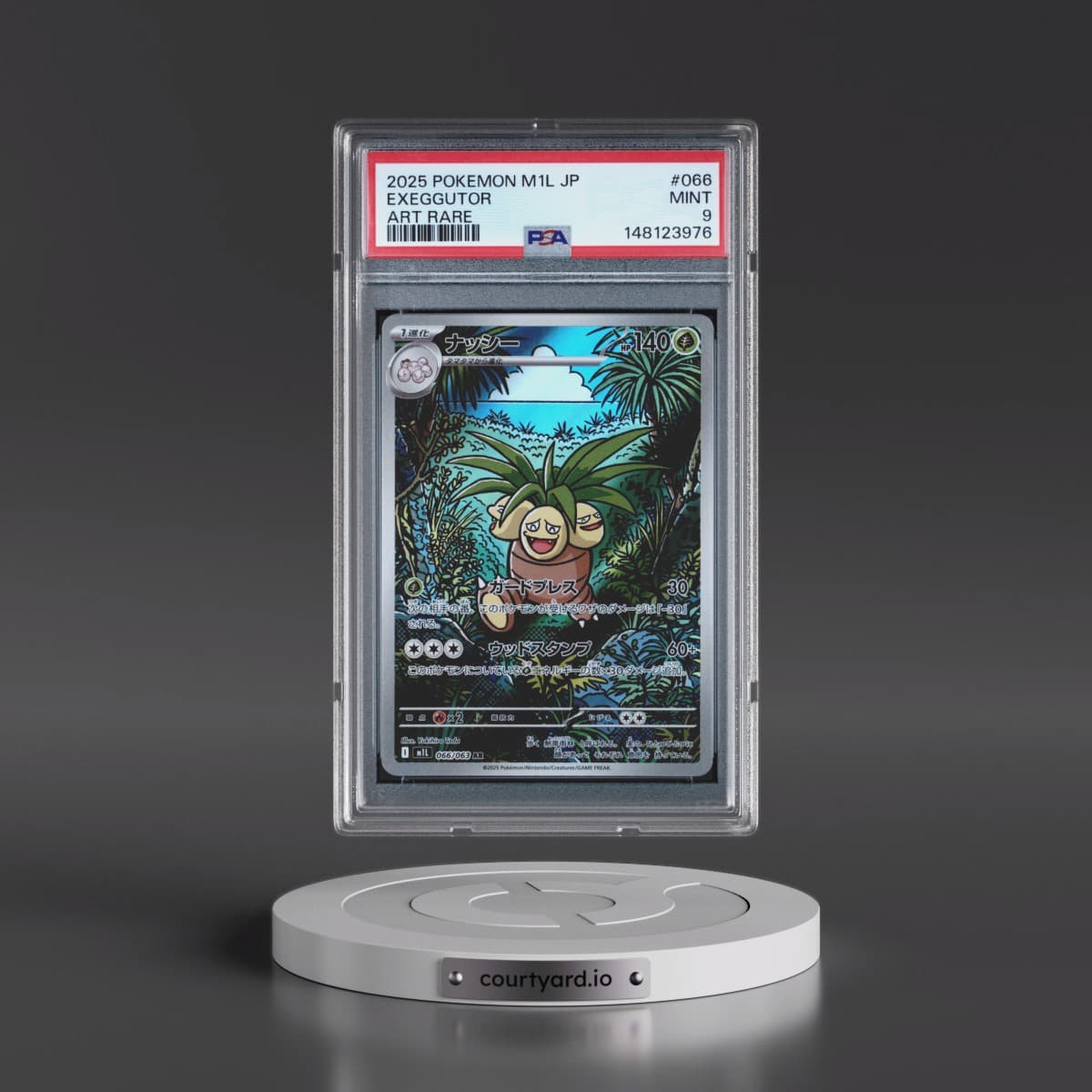 2025 Pokémon M1l-Mega Brave #066 Exeggutor - Art Rare (PSA 9 MINT)
