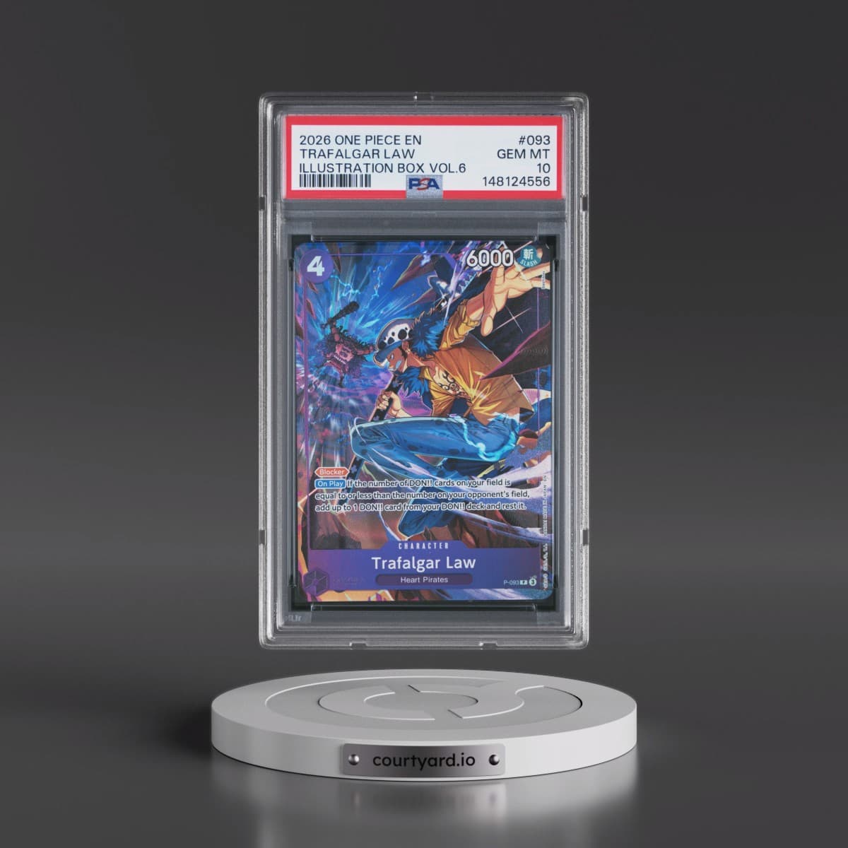 2026 One Piece Promos #093 Trafalgar Law - Illustration Box Vol.6 (PSA 10 GEM MINT)
