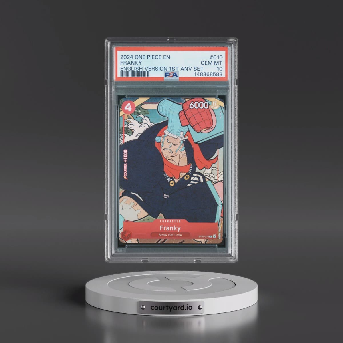 2024 One Piece English Version 1st Anniversary Set #010 Franky (PSA 10 GEM MINT)