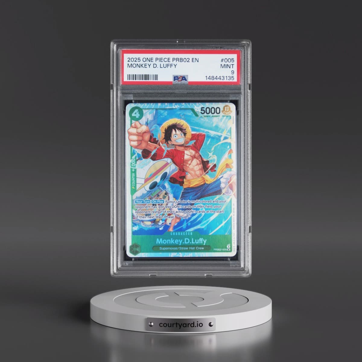 2025 One Piece PRB02-Premium Booster -One Piece Card the Best- Vol.2 #005 Monkey D. Luffy (PSA 9 MINT)