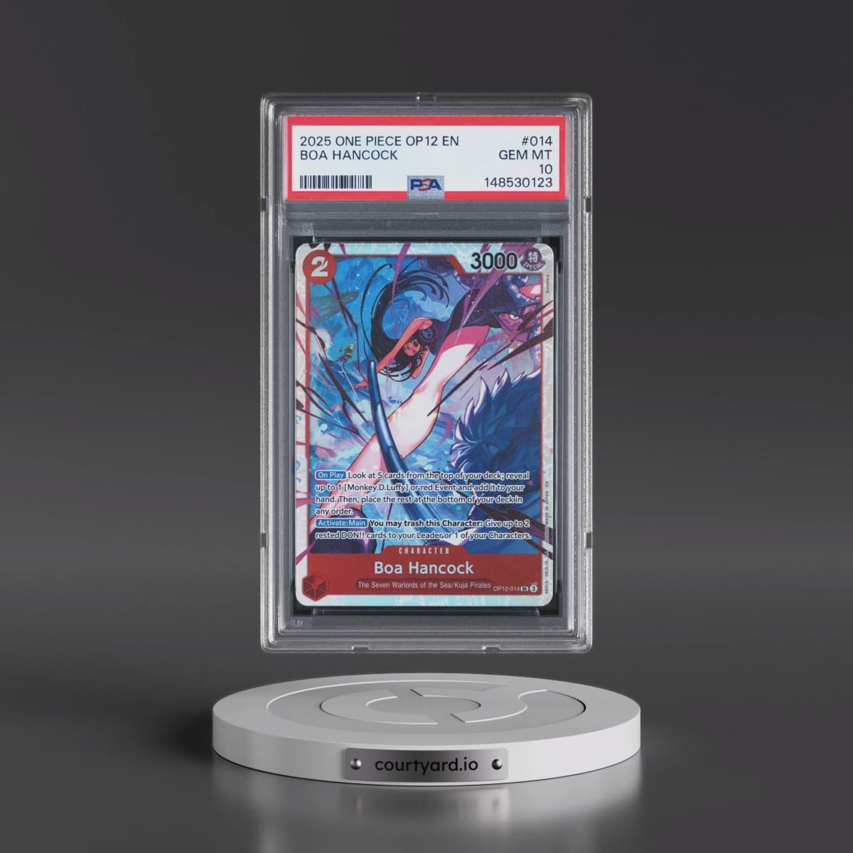 2025 One Piece OP12-Legacy of the Master #014 Boa Hancock (PSA 10 GEM MINT)