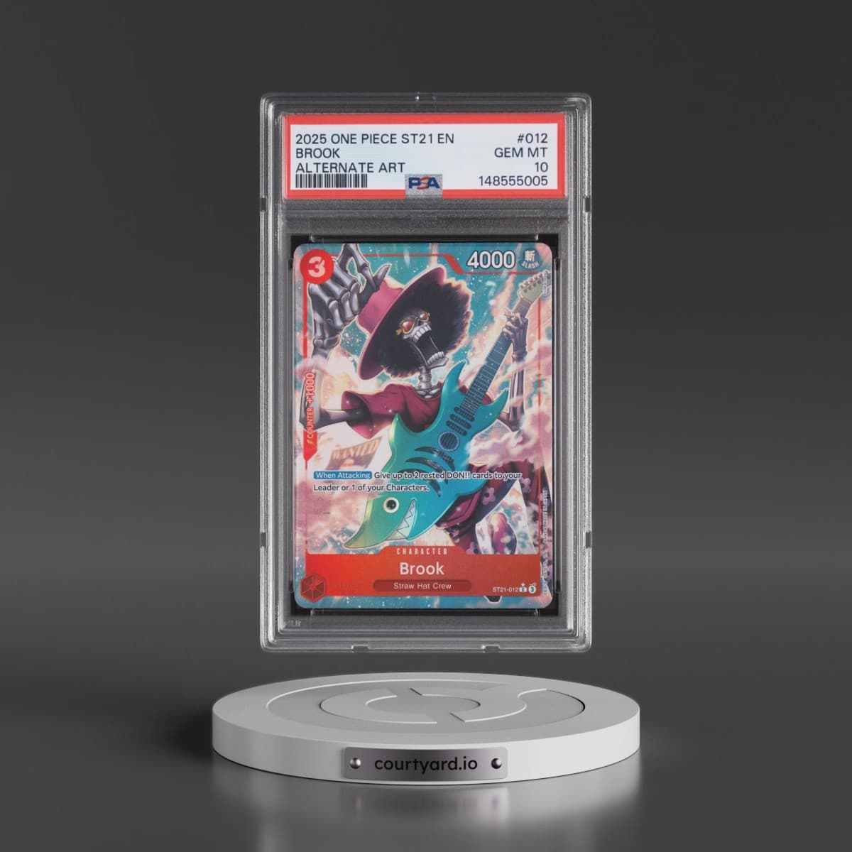 2025 One Piece Starter Deck ST21-EX Gear 5 #012 Brook - Alternate Art (PSA 10 GEM MINT)