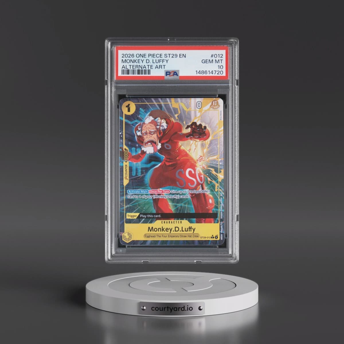 2026 One Piece Starter Deck ST29-Egghead #012 Monkey D. Luffy - Alternate Art (PSA 10 GEM MINT)