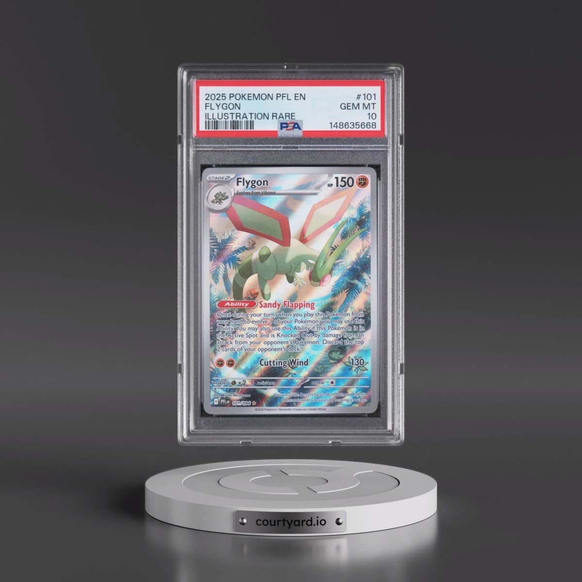 2025 Pokémon Pfl EN-Phantasmal Flames #101 Flygon - Illustration Rare (PSA 10 GEM MINT)