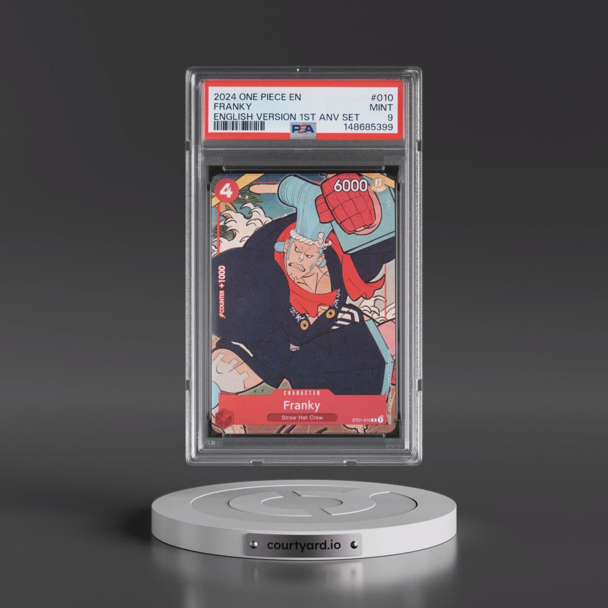 2024 One Piece English Version 1st Anniversary Set #010 Franky (PSA 9 MINT)