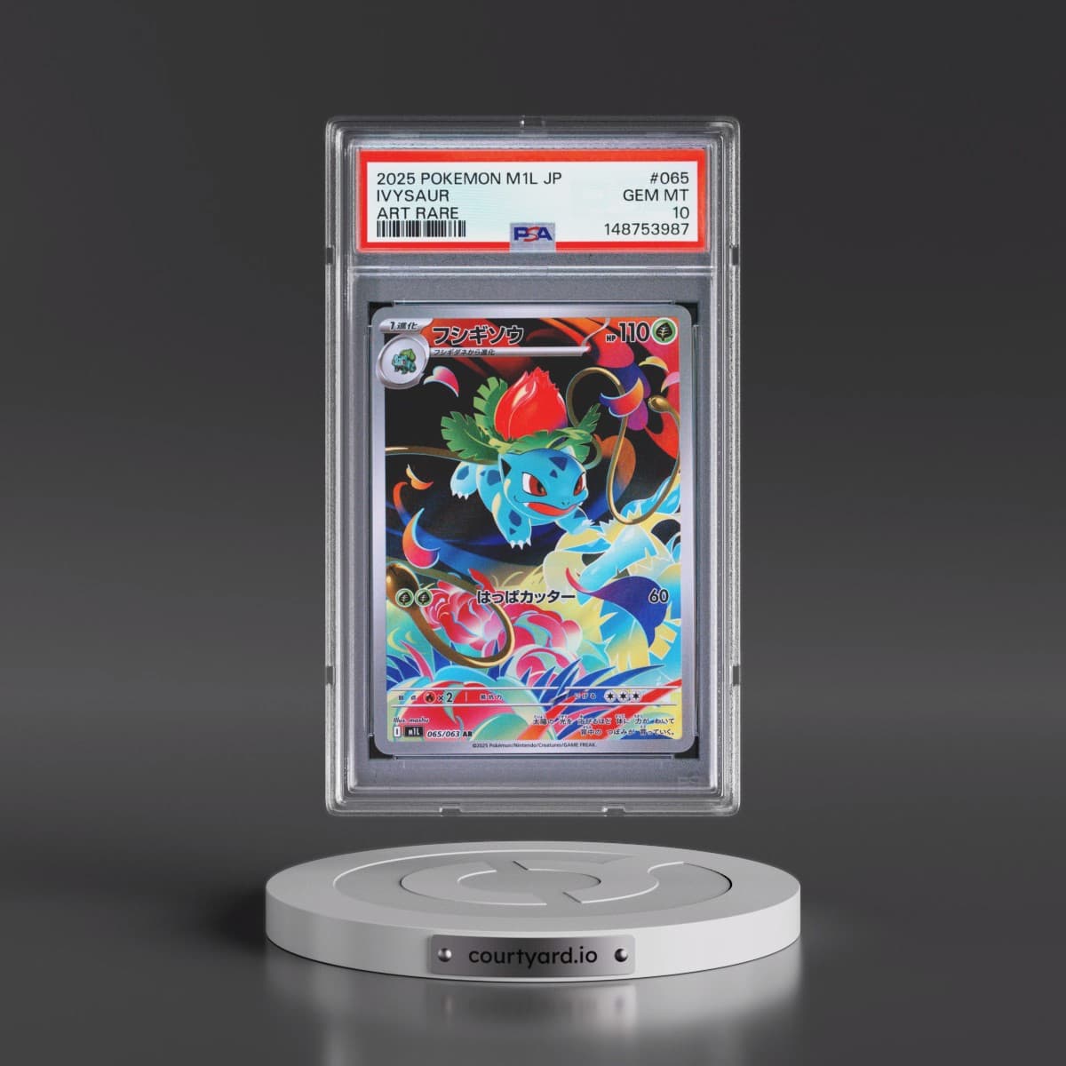 2025 Pokémon M1l-Mega Brave #065 Ivysaur - Art Rare (PSA 10 GEM MINT)
