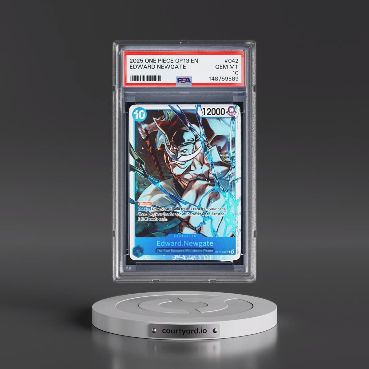 2025 One Piece OP13-Carrying on His Will #042 Edward Newgate (PSA 10 GEM MINT)