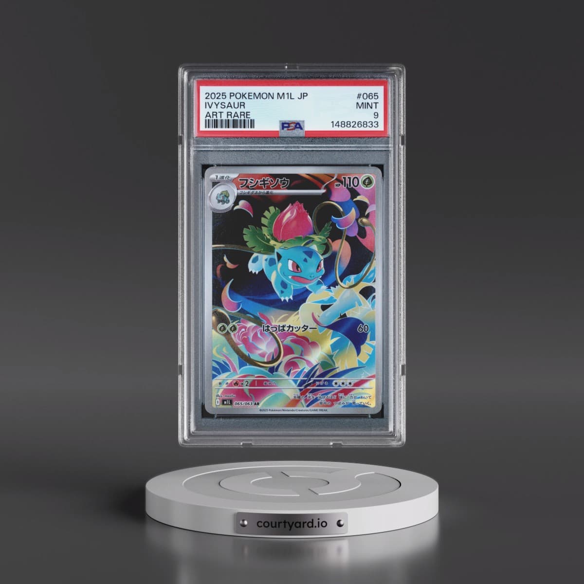 2025 Pokémon M1l-Mega Brave #065 Ivysaur - Art Rare (PSA 9 MINT)