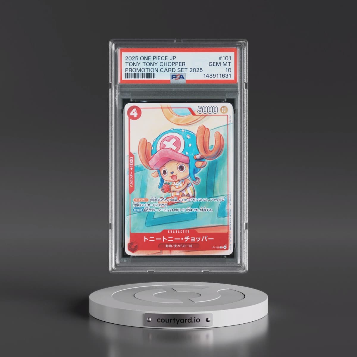 2025 One Piece Japanese Promotion Card Set 2025 #101 Tony Tony Chopper (PSA 10 GEM MINT)