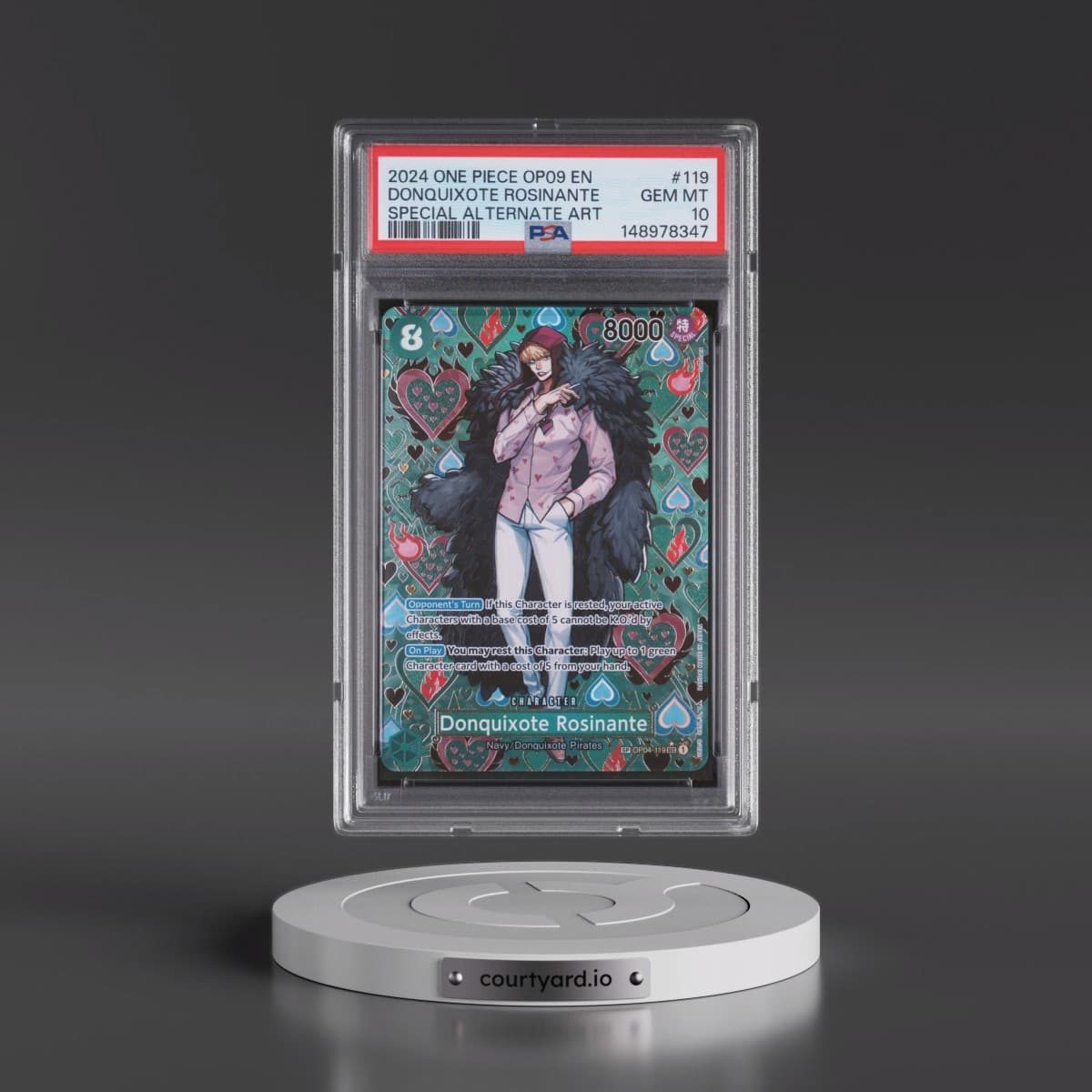 2024 One Piece OP09-Emperors in the New World #119 Donquixote Rosinante - Special Alternate Art (PSA 10 GEM MINT)