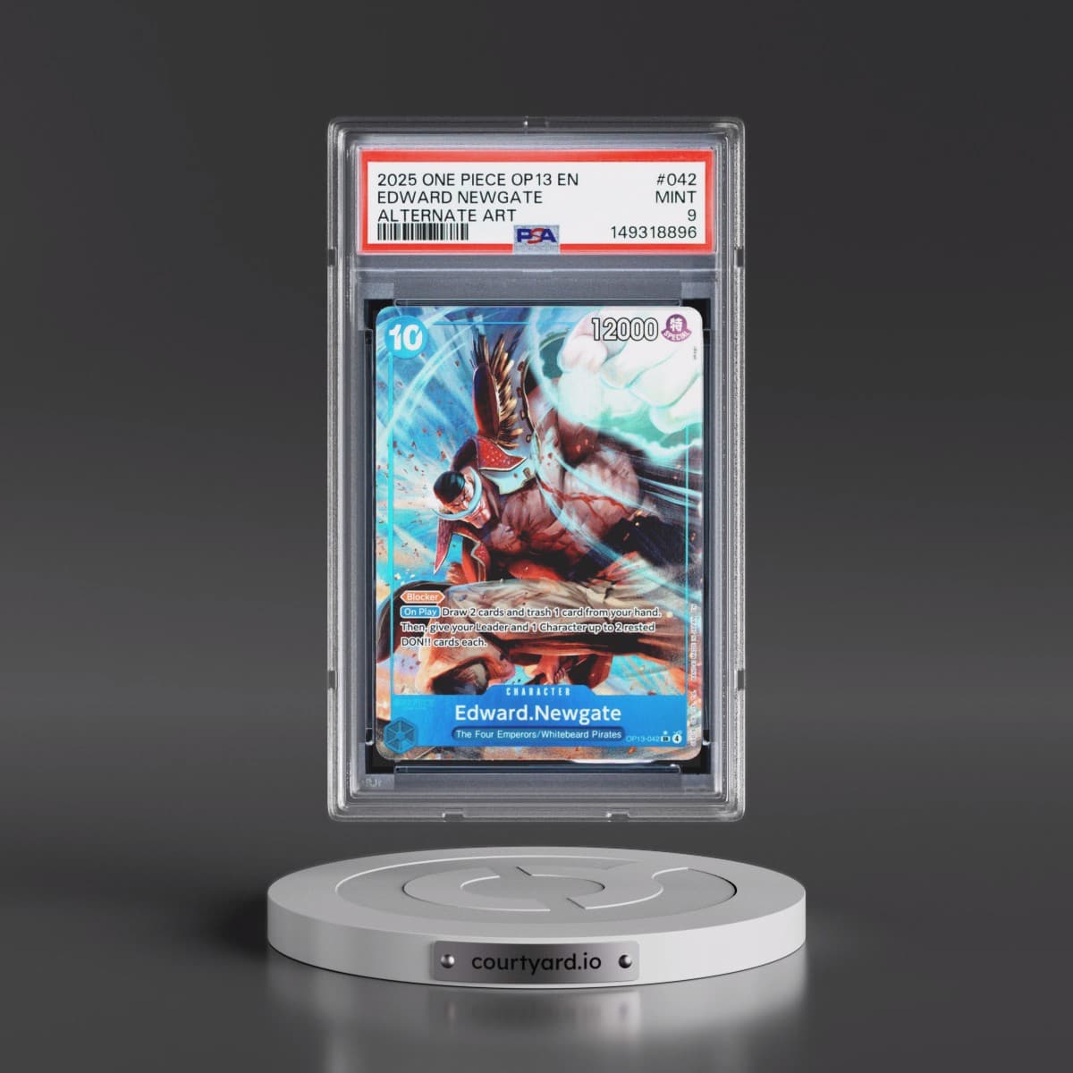 2025 One Piece OP13-Carrying on His Will #042 Edward Newgate - Alternate Art (PSA 9 MINT)