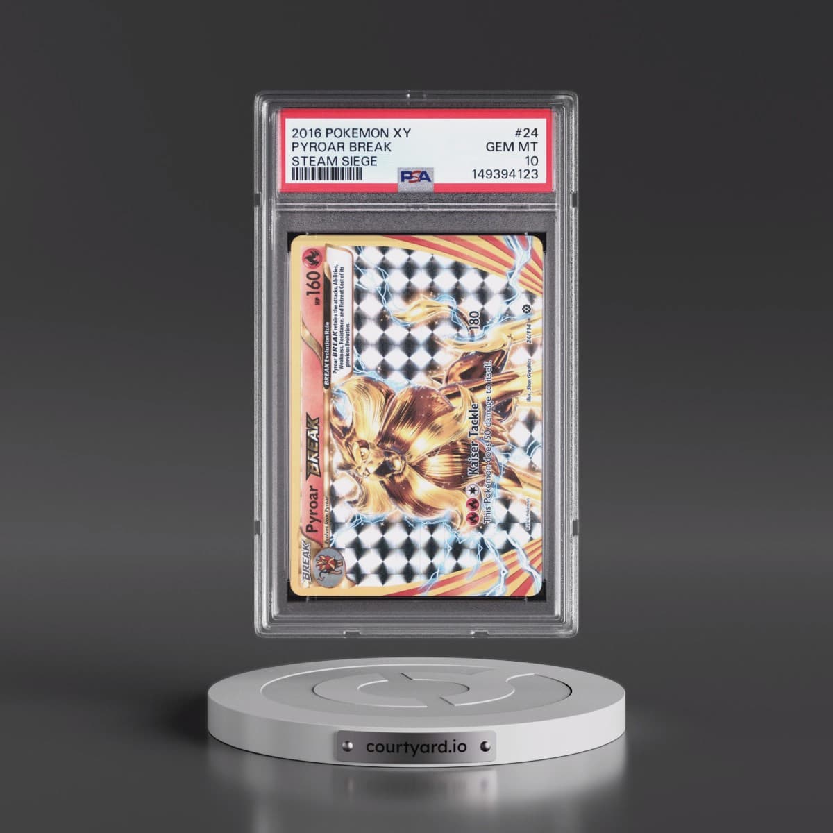 2016 Pokémon XY Steam Siege #24 Pyroar Break (PSA 10 GEM MINT)