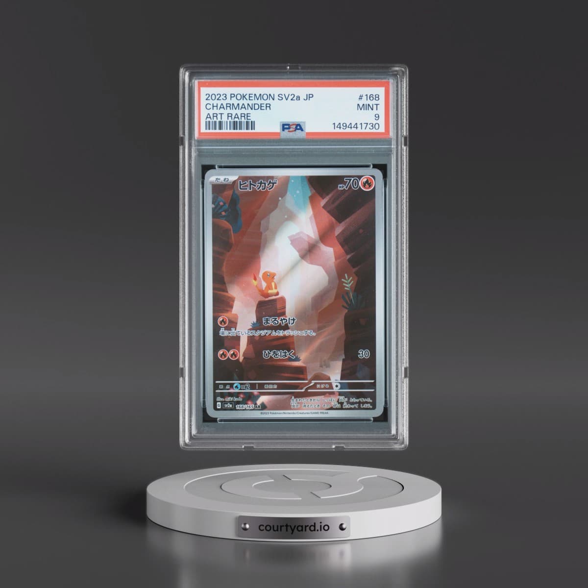 2023 Pokémon Sv2a-Pokémon 151 #168 Charmander - Art Rare (PSA 9 MINT)