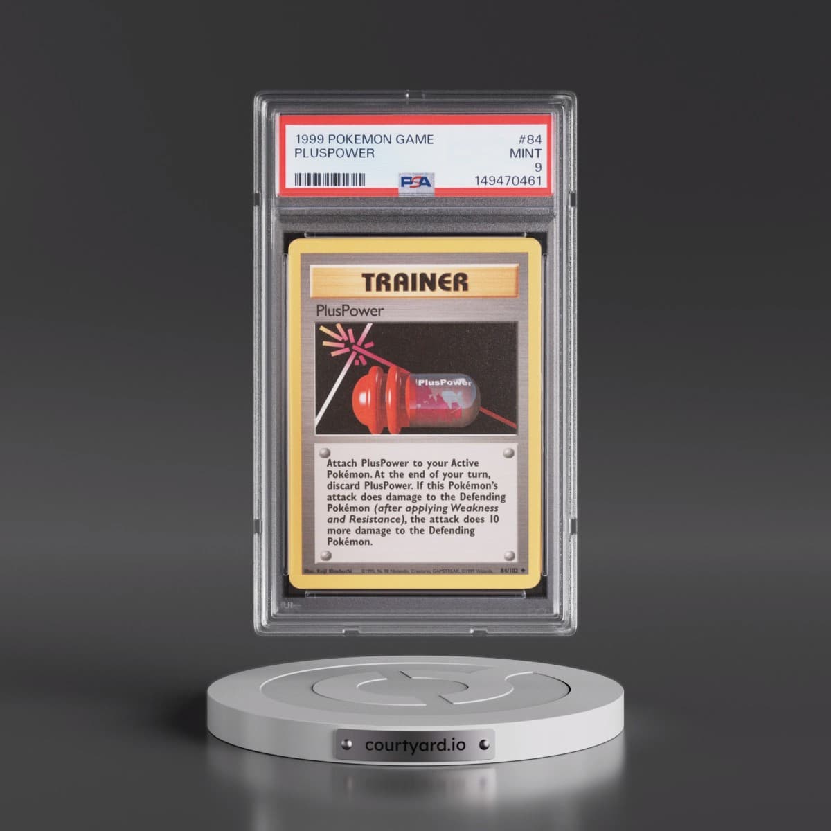 1999 Pokémon Game #84 Pluspower (PSA 9 MINT)