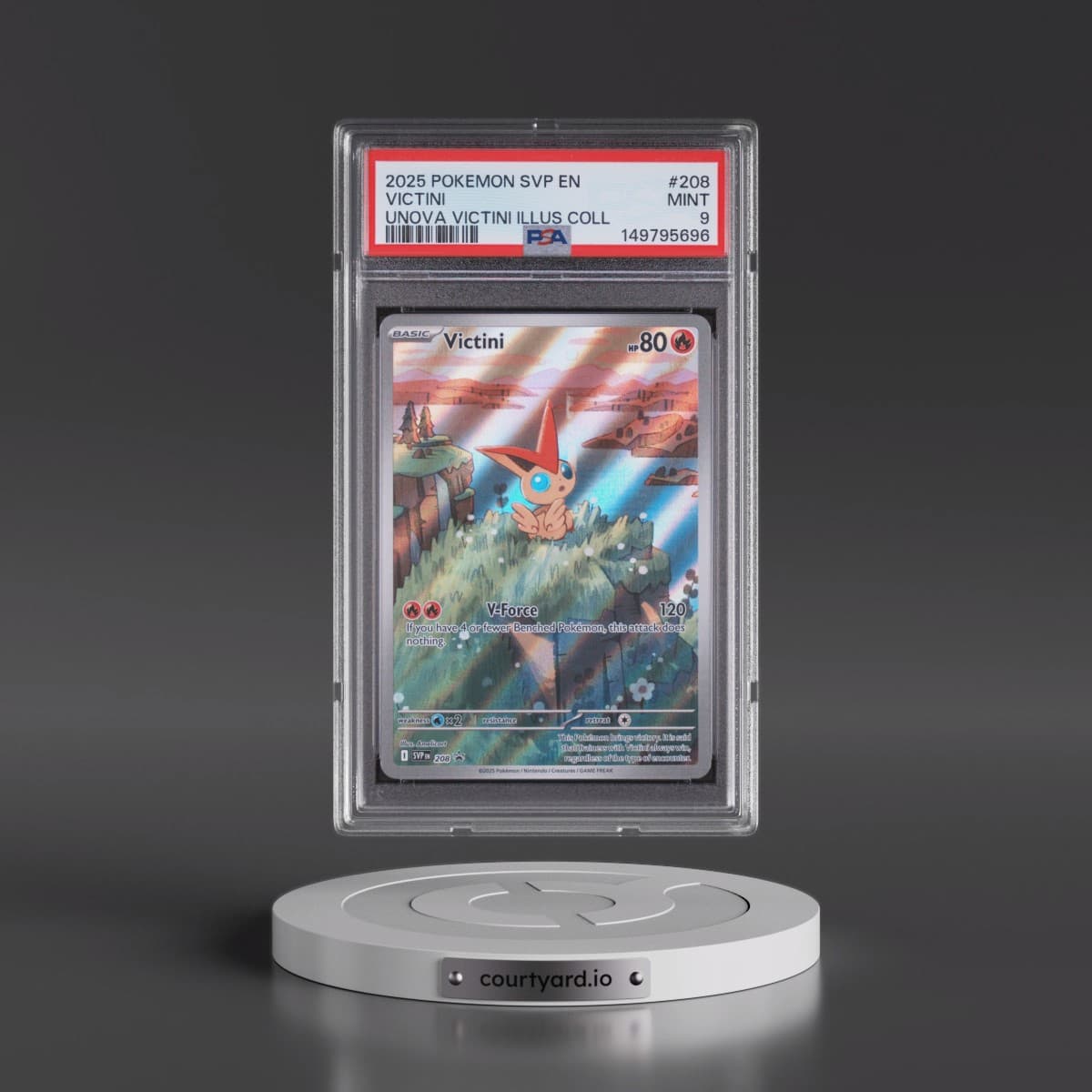 2025 Pokémon Svp EN-SV Black Star Promo #208 Victini - Unova Victini Illustration Collection (PSA 9 MINT)